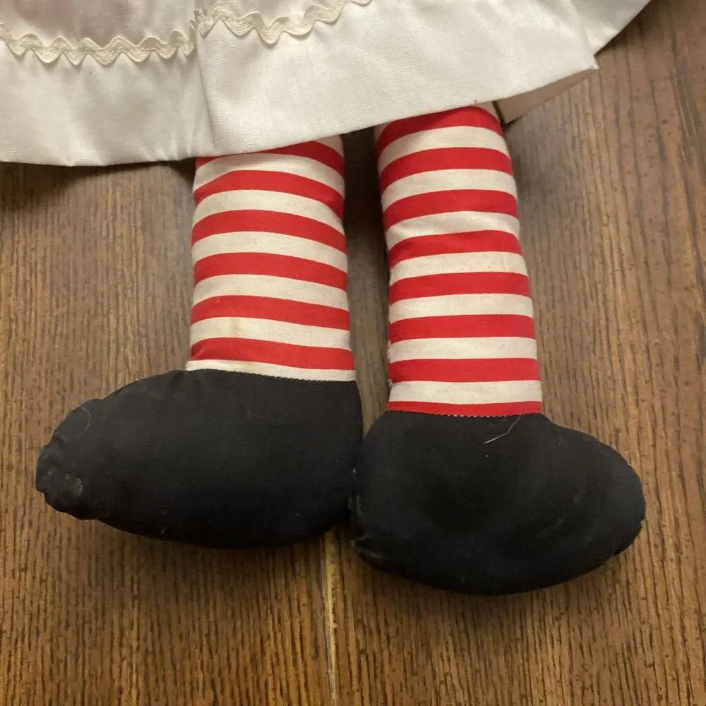 Vintage Raggedy Ann & Andy Plush Dolls Soft Toy Collectible Handmade Large